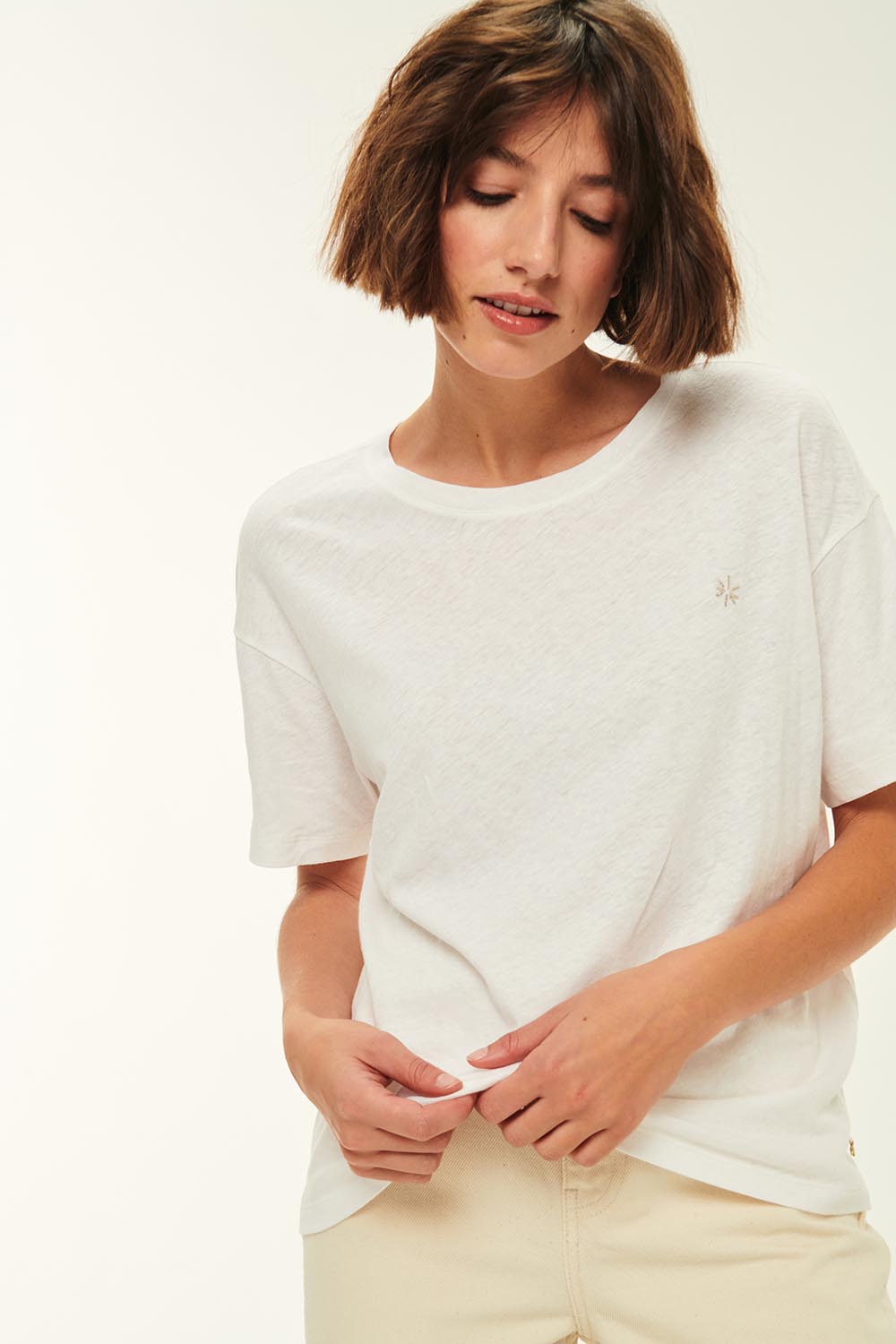 Jenna Ecru T-shirt – Des Petits Hauts