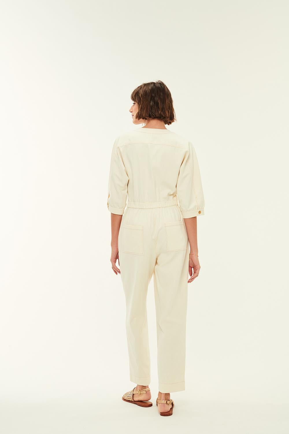 Emanuel Creme Jumpsuit