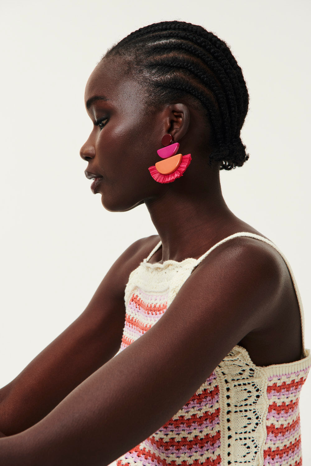 Mango red earrings deals