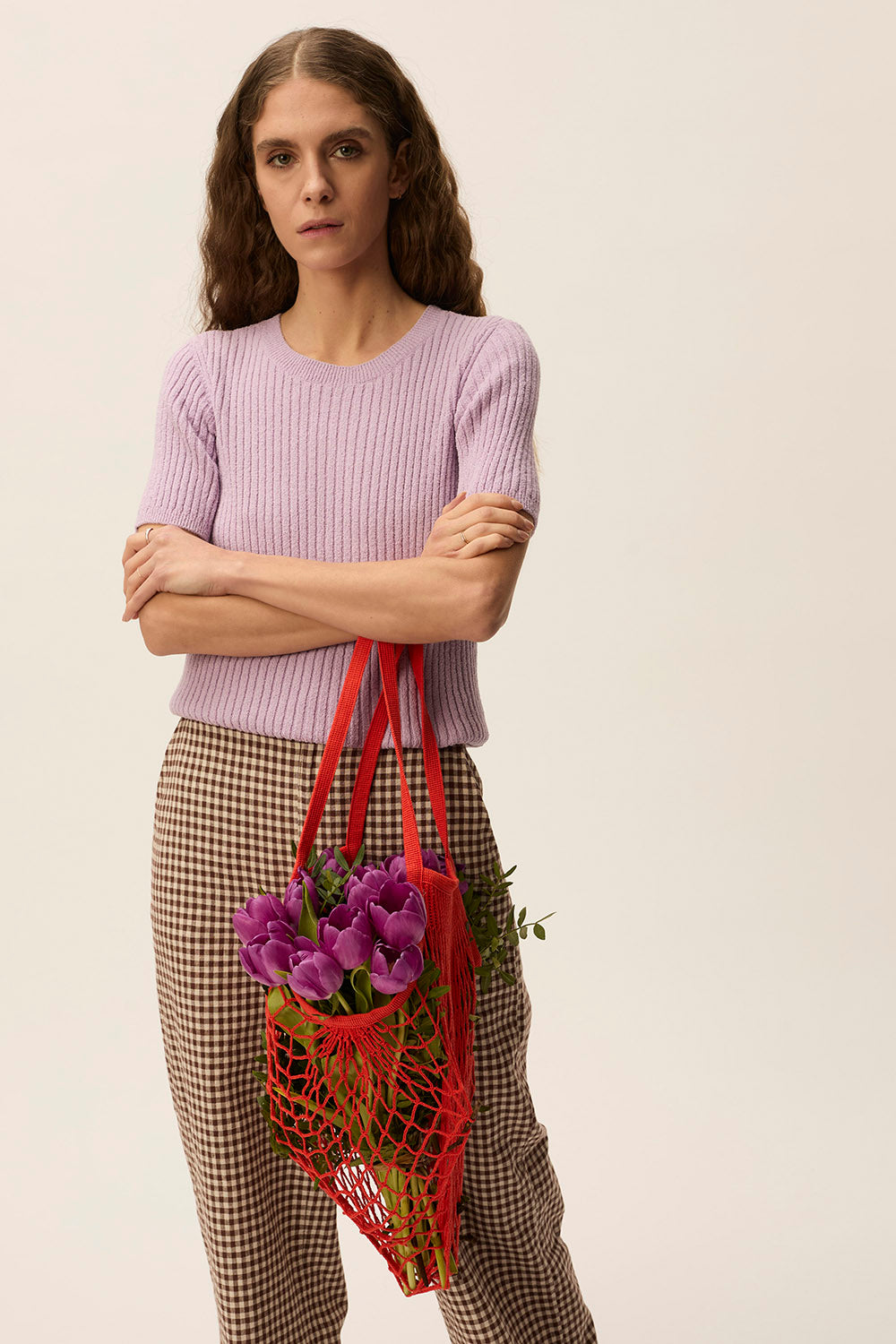 des petit hauts Pull Buket Lilas