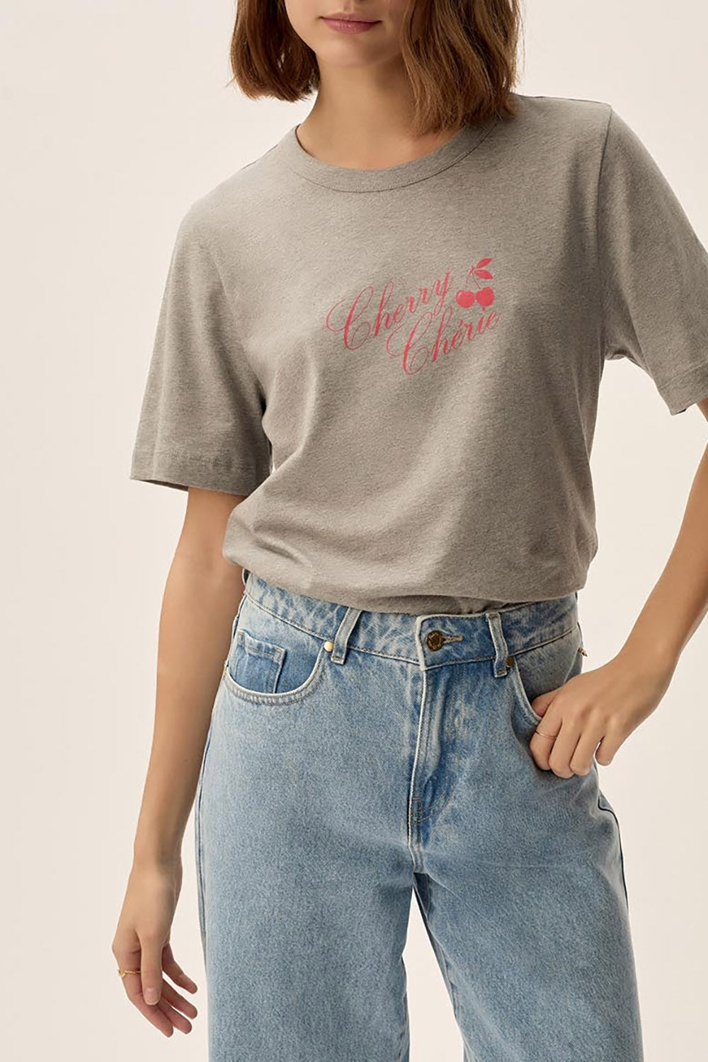T-shirt Faya Gris Chine