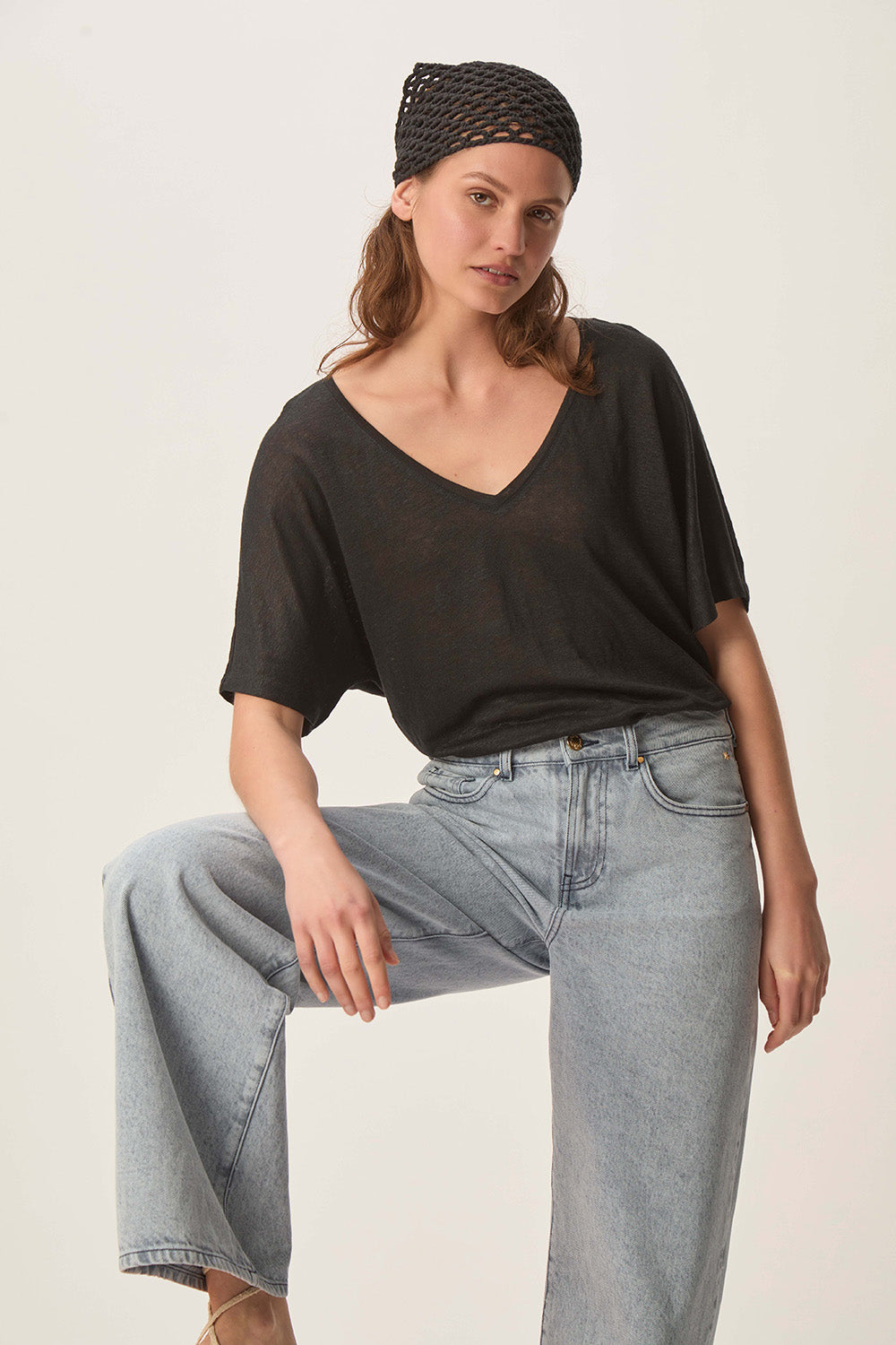 des petit hauts Tee-shirt Hanina Noir