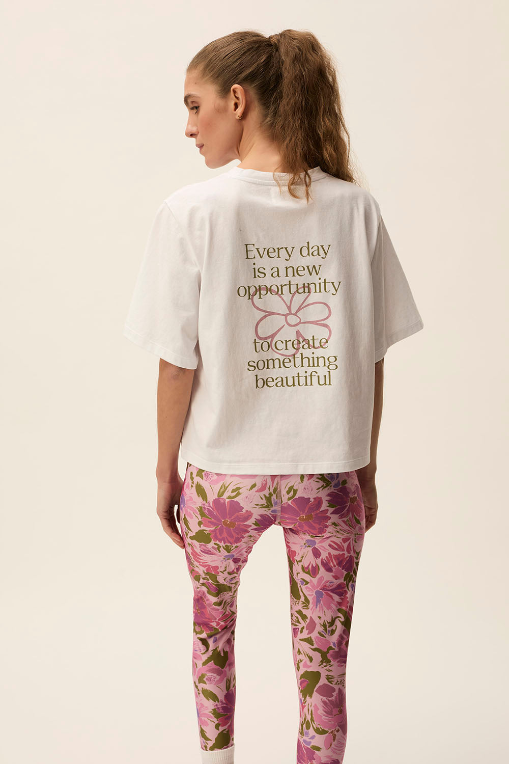 Tee-shirt Mantra Ecru