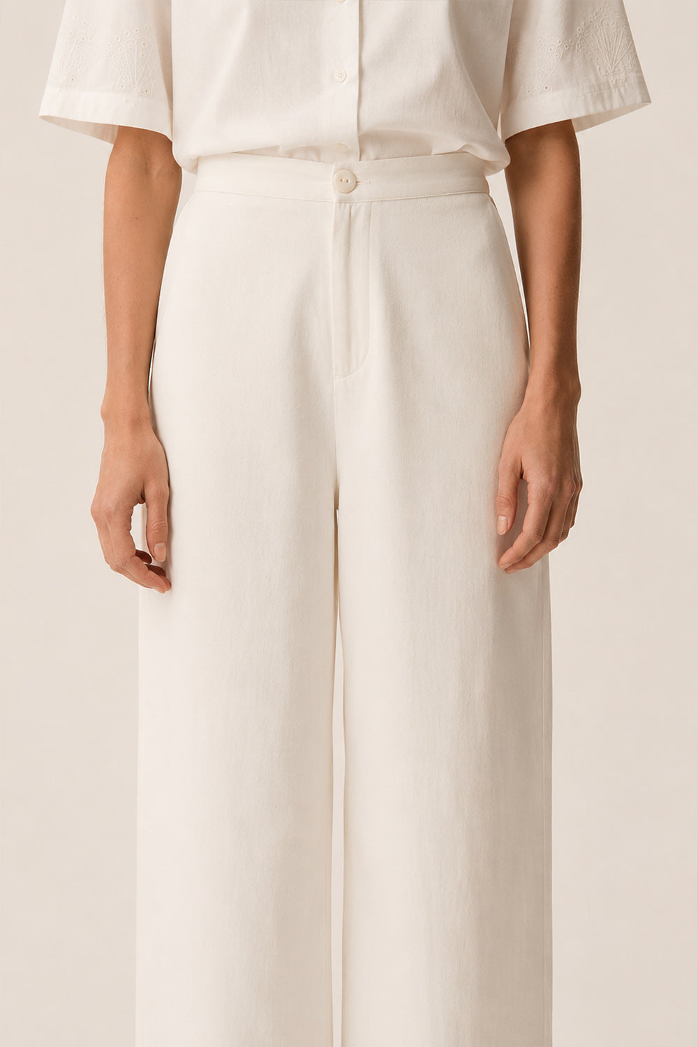 Pantalon tamara ecru