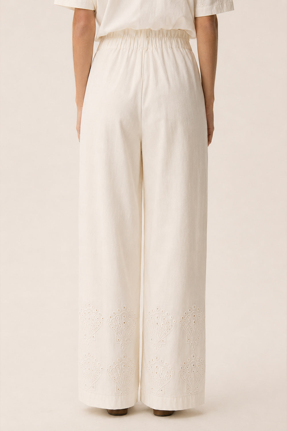 Pantalon tamara ecru