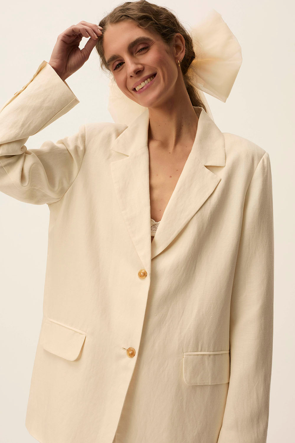des petit hauts Veste Taho Creme