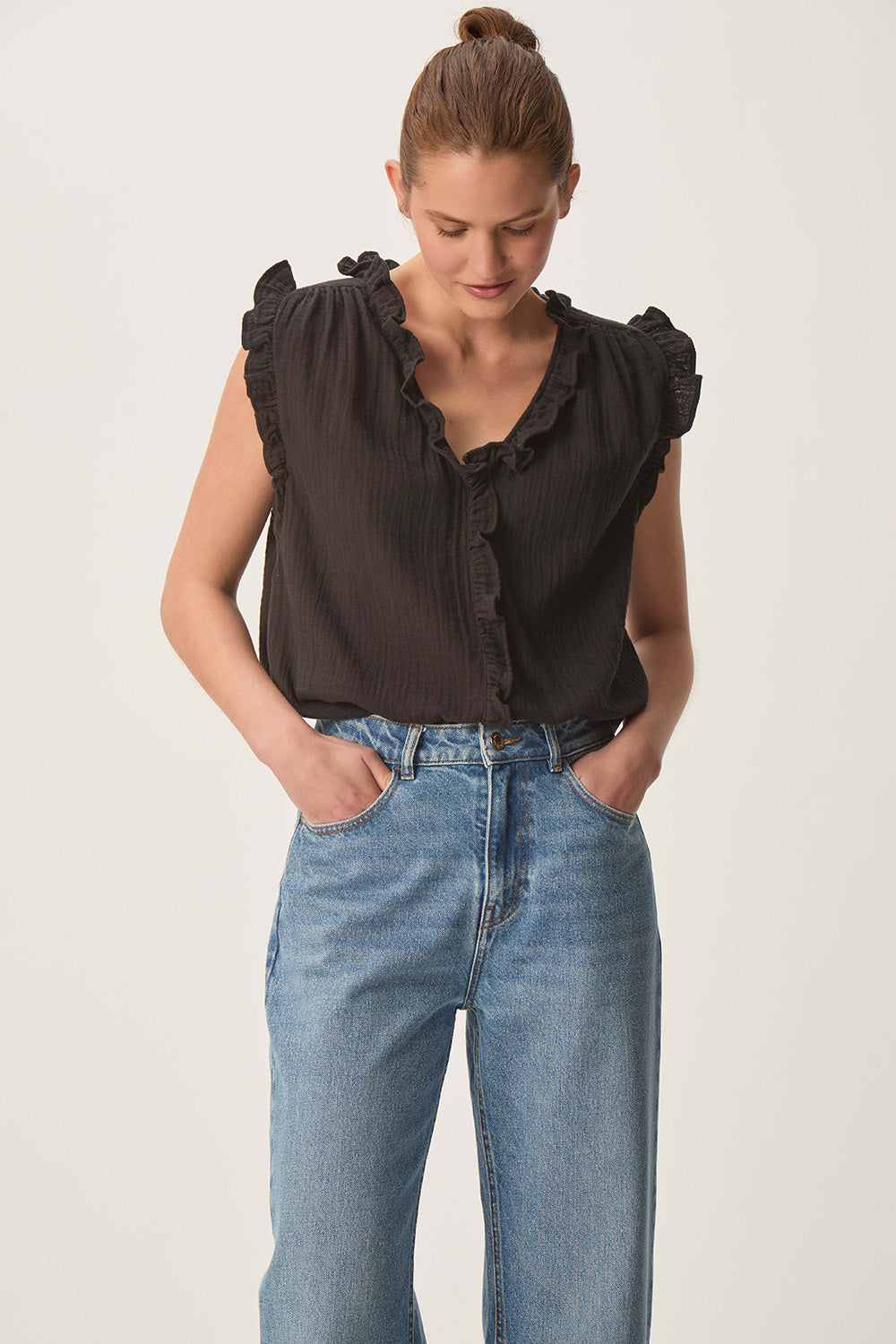 des petit hauts Top Soprano Noir