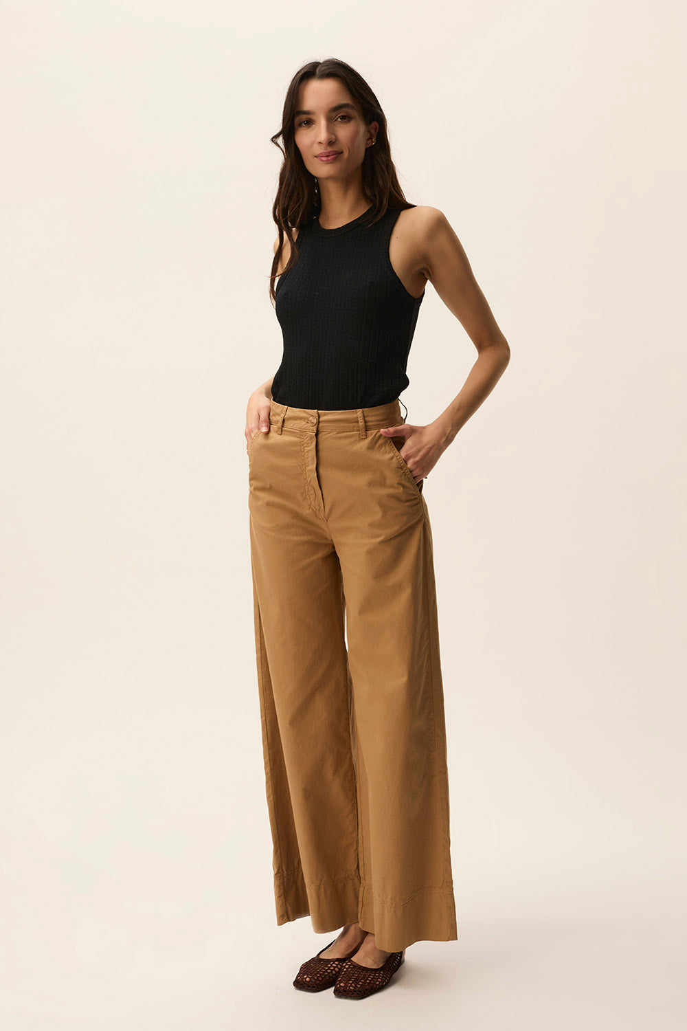 des petit hauts Pantalon Thomas Tabac