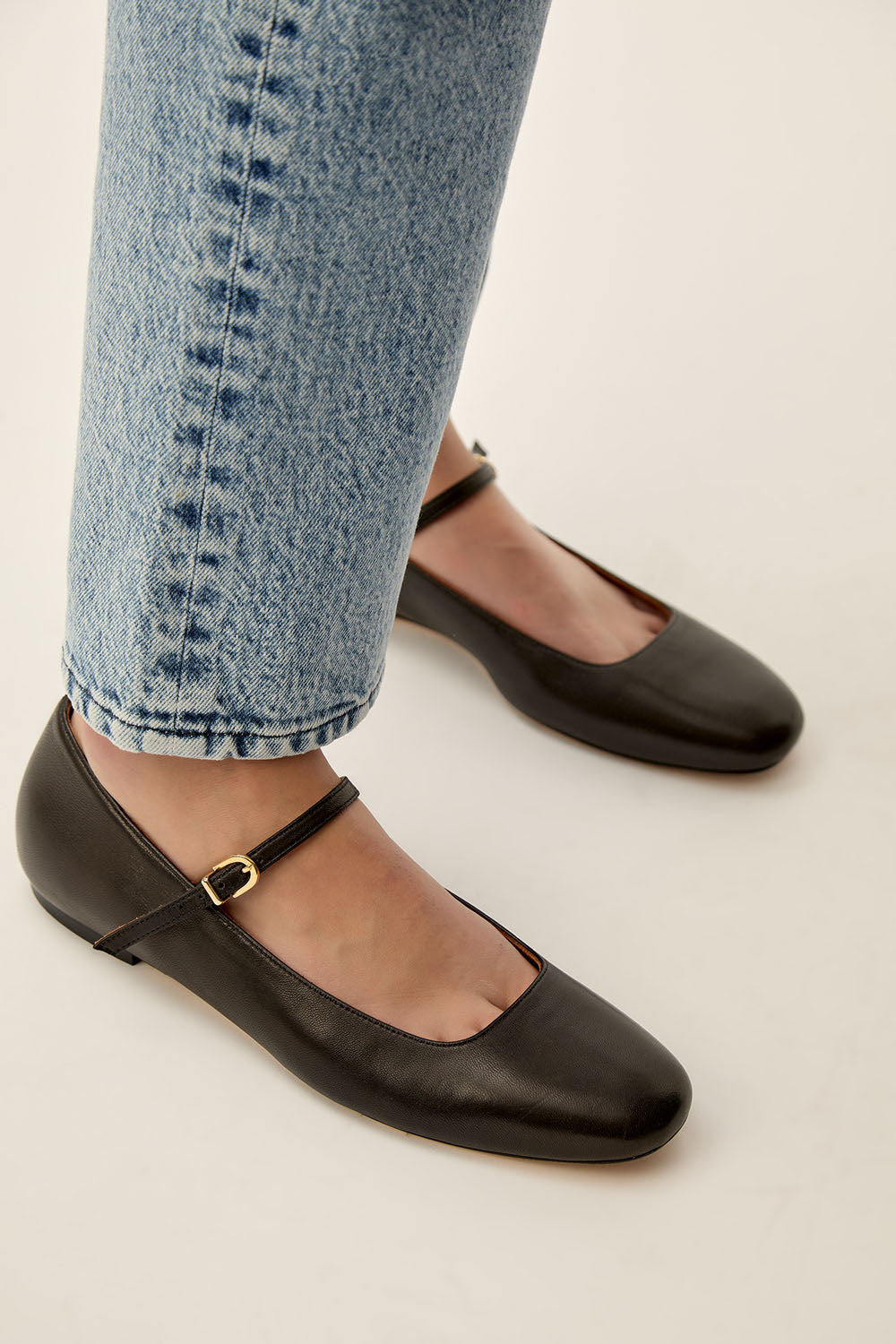 Ballerines en cuir Lilio Noir