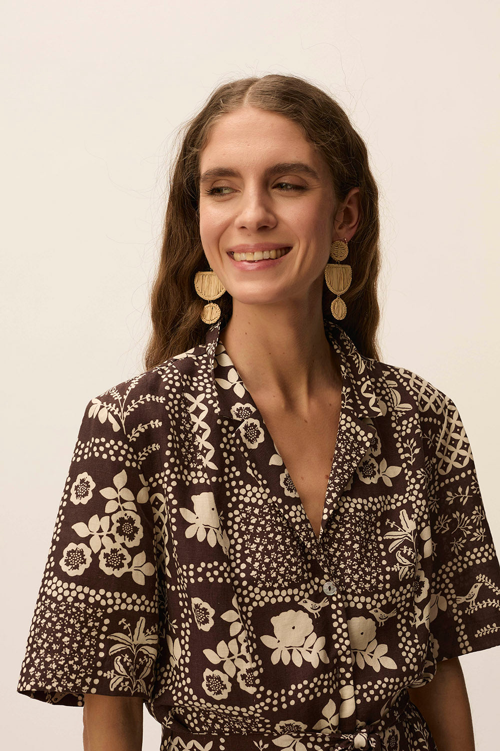 des petit hauts Boucles D'Oreilles Nour Naturel