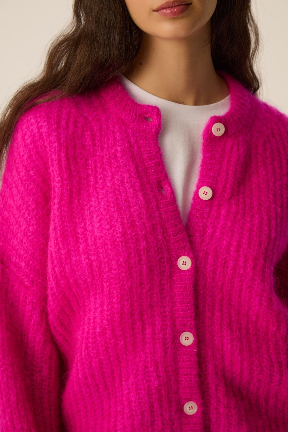 Gilet Alma Fuchsia