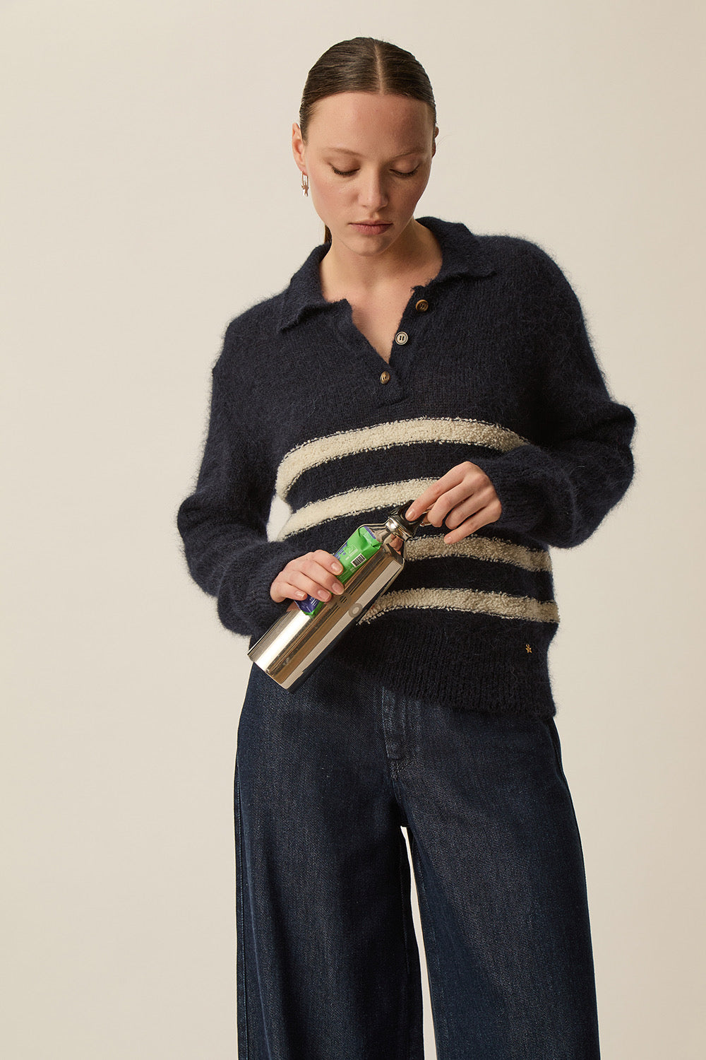 Jumper Claudio Marine/Creme