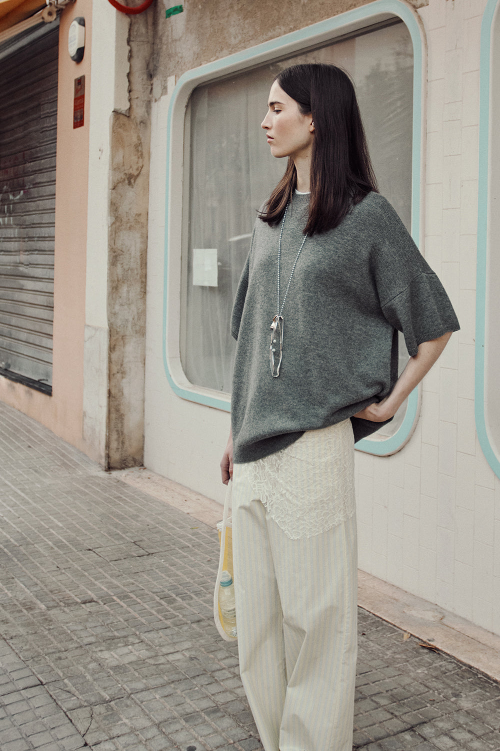 Pull Aromane Gris Medium