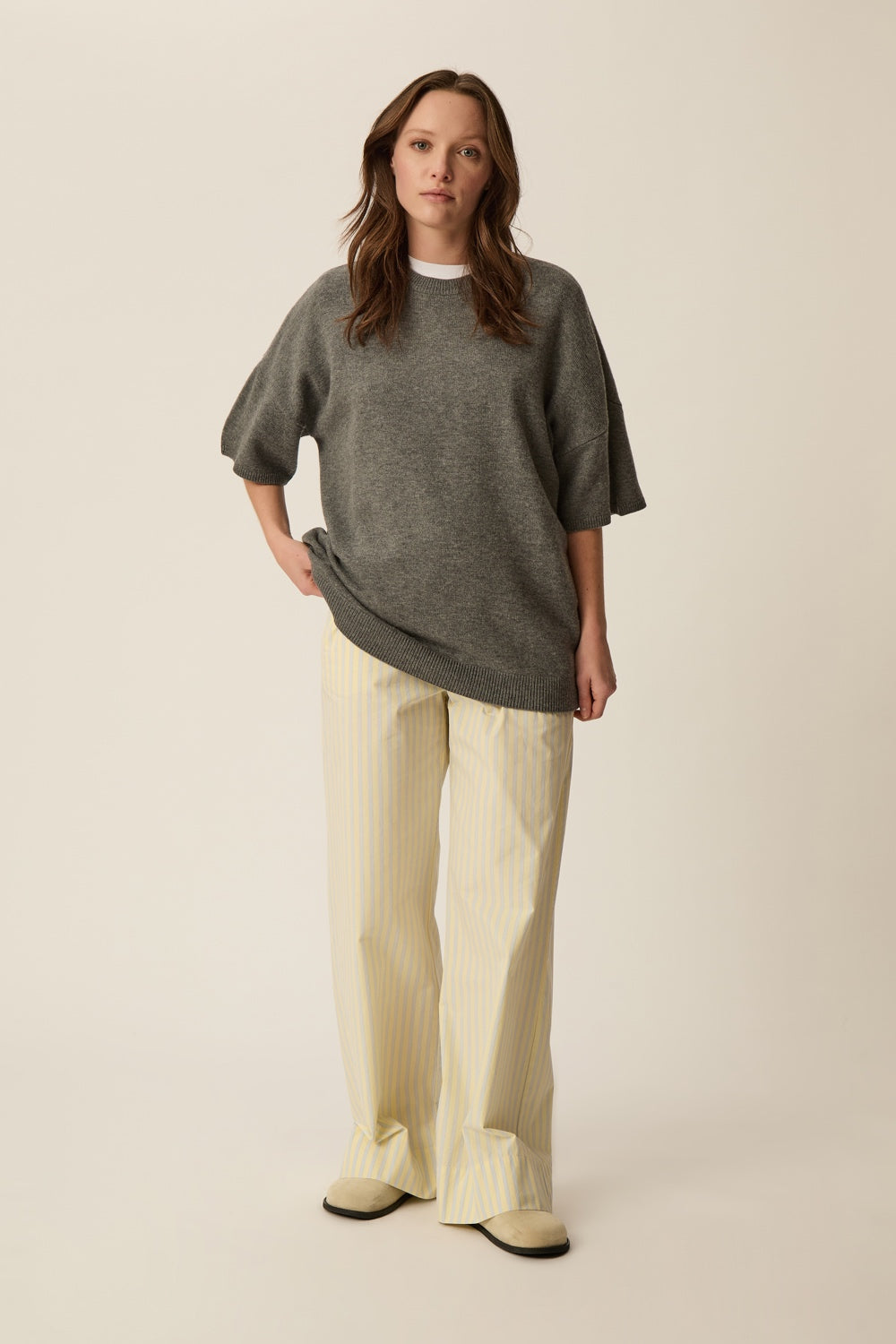 Pull Aromane Gris Medium