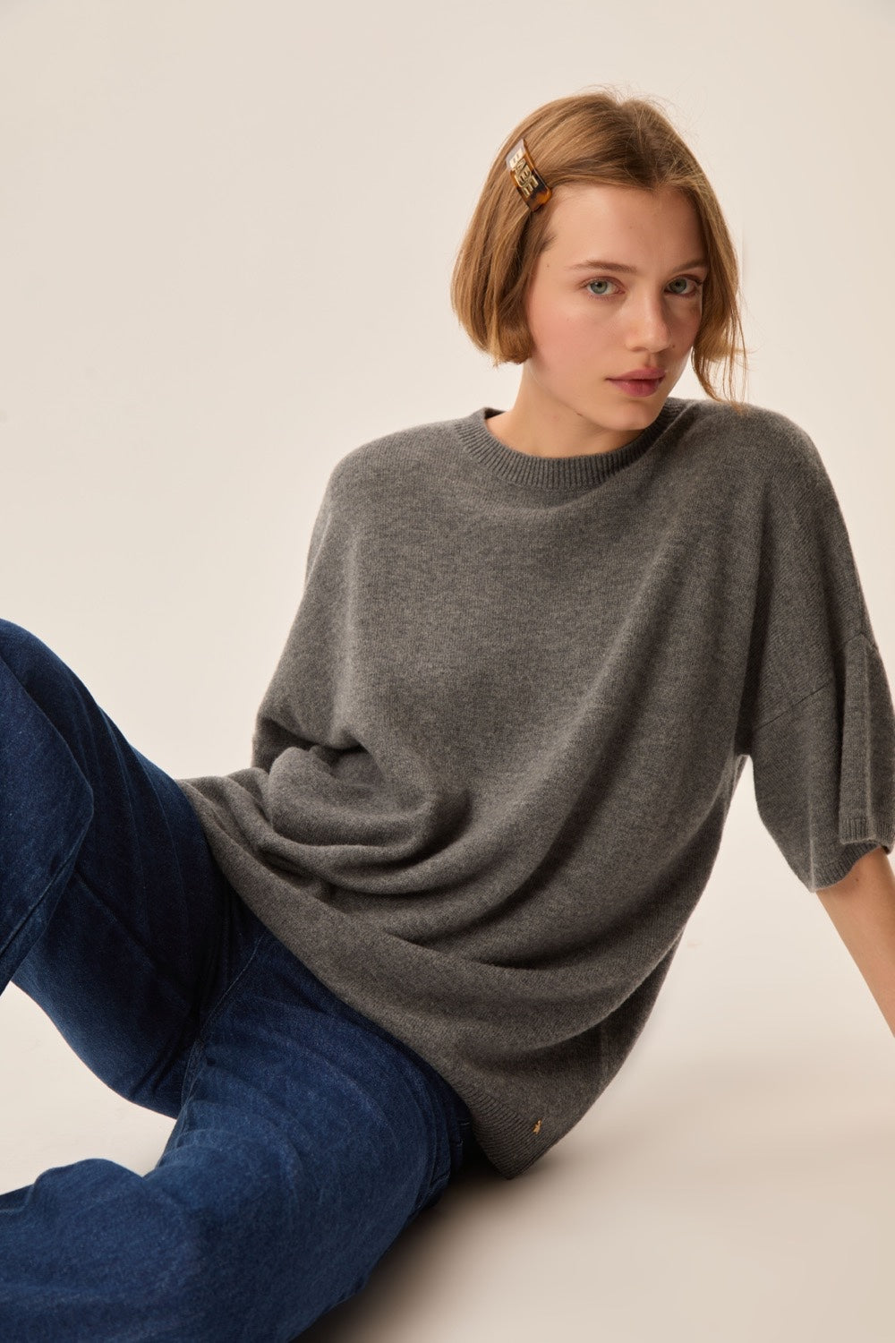 Pull Aromane Gris Medium