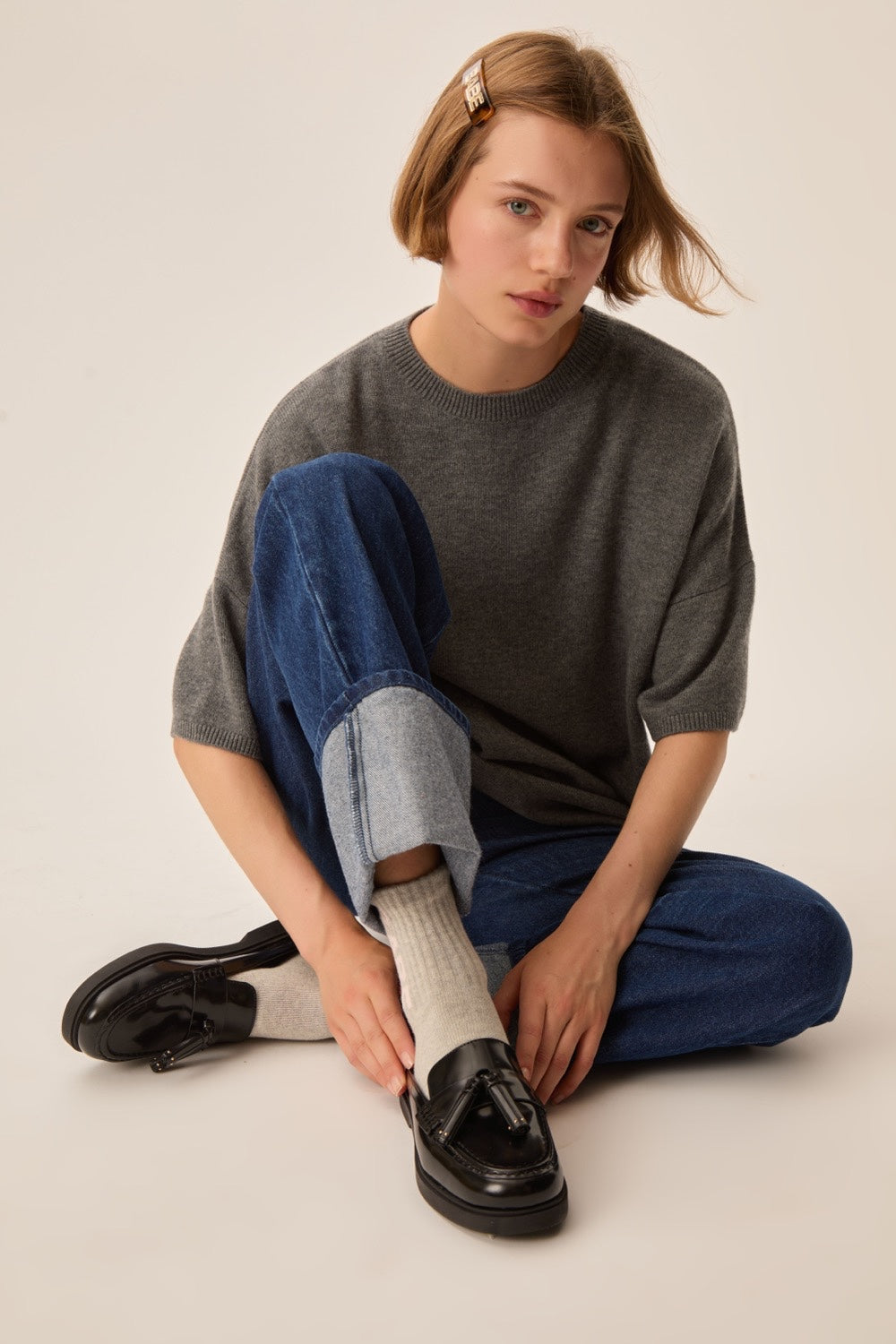 Pull Aromane Gris Medium