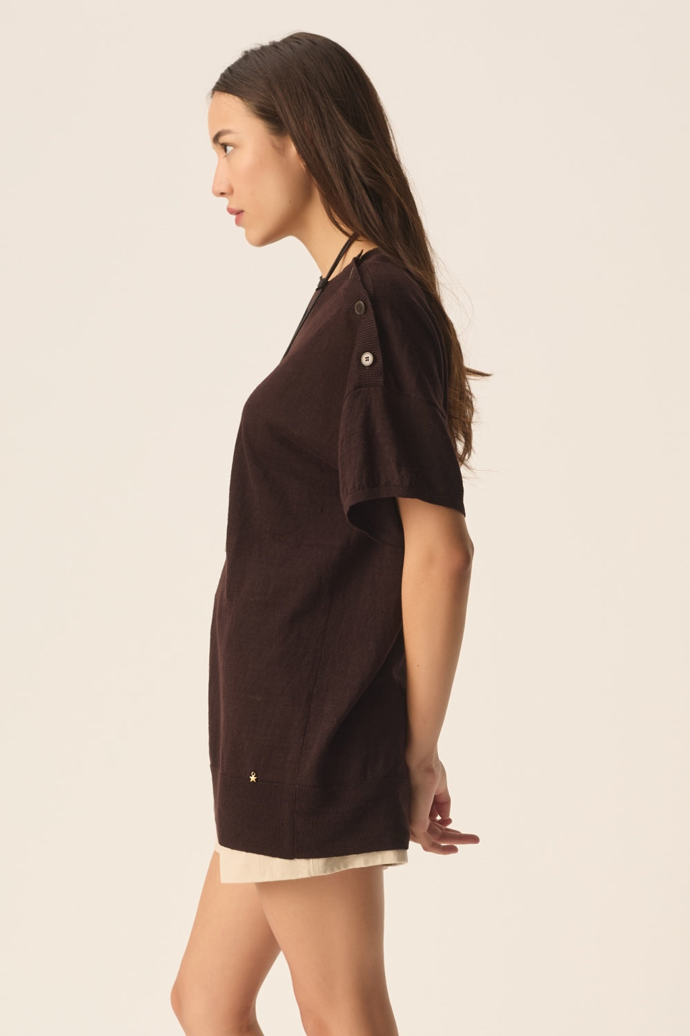 Short-sleeved jumper Brownie Terre
