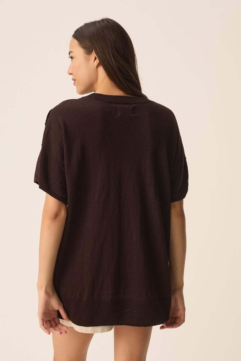 Short-sleeved jumper Brownie Terre