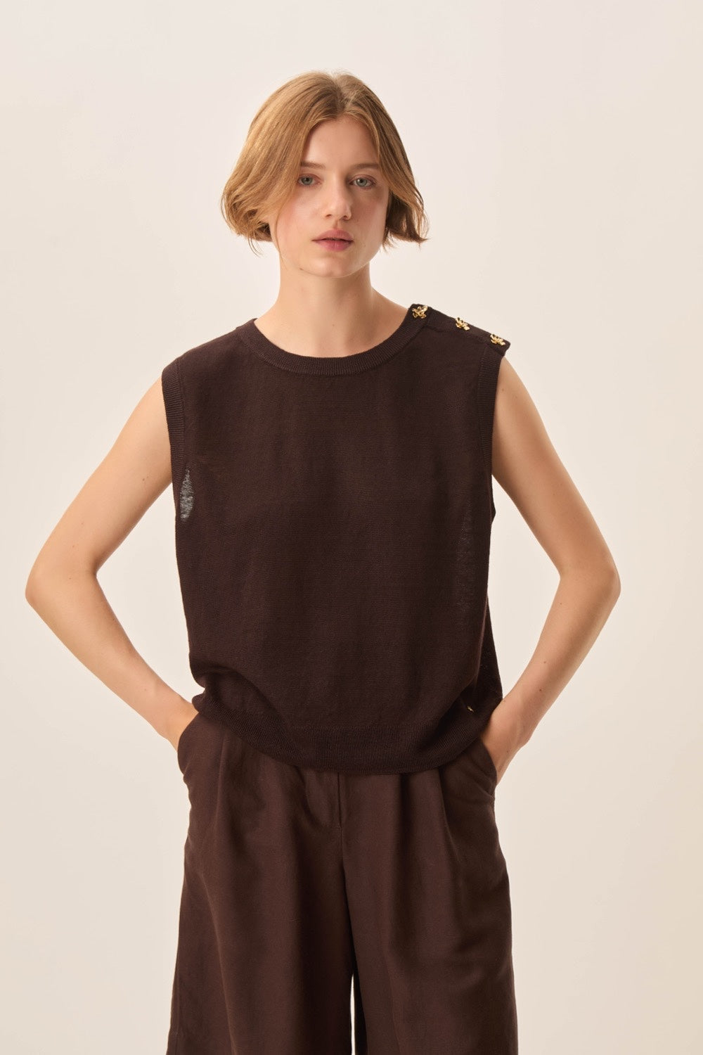 Sleeveless jumper  Brazou Terre