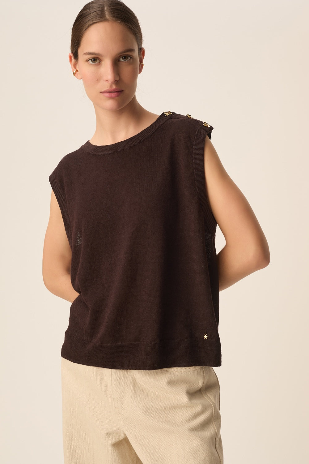 Sleeveless jumper  Brazou Terre