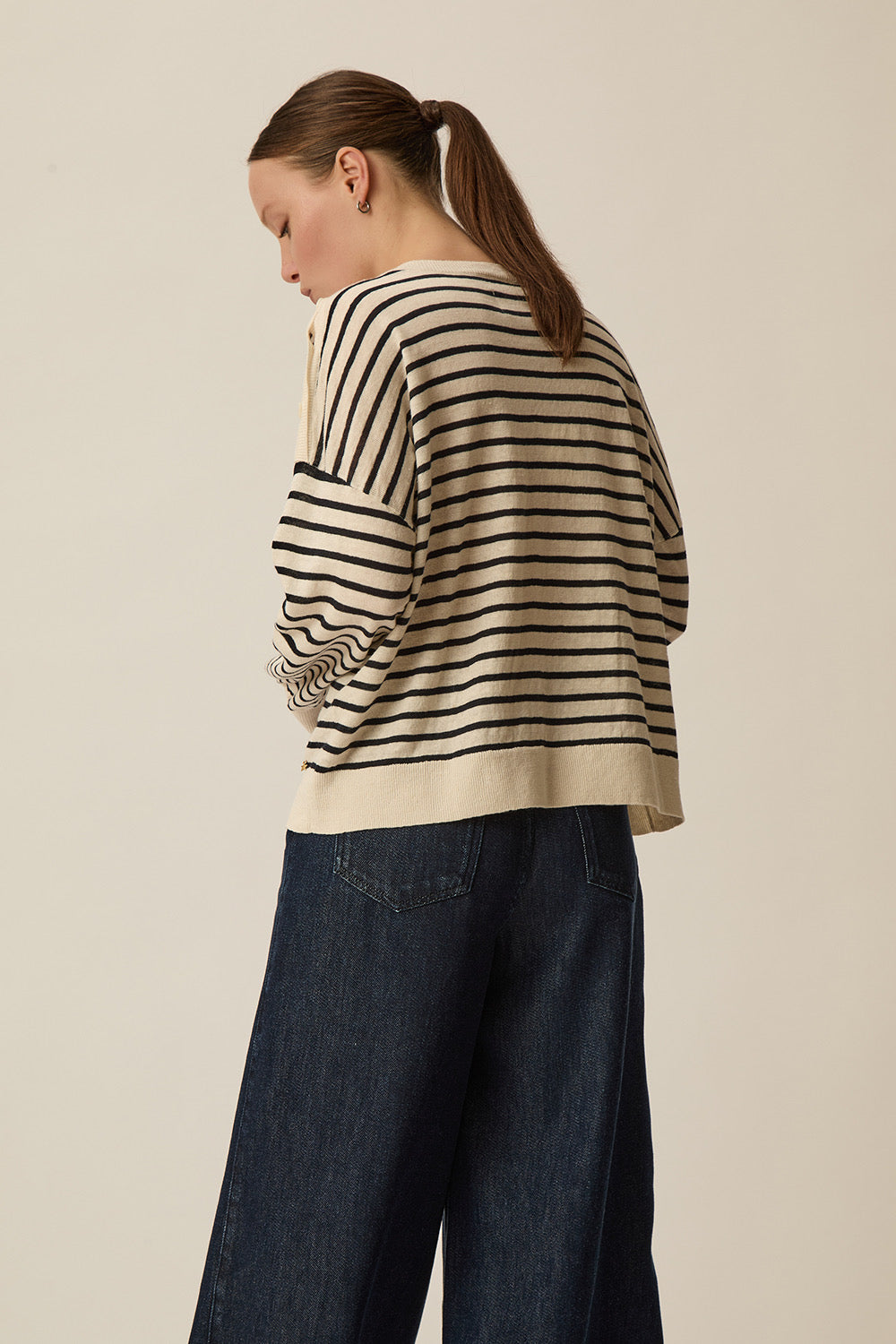 Pull Brady Creme/Marine