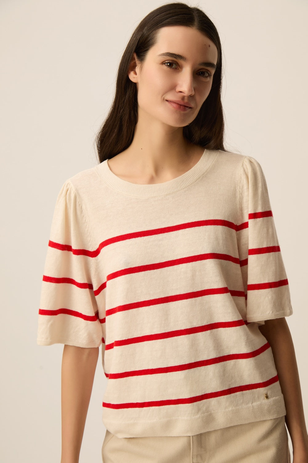 Pull Bruna Creme/Homard