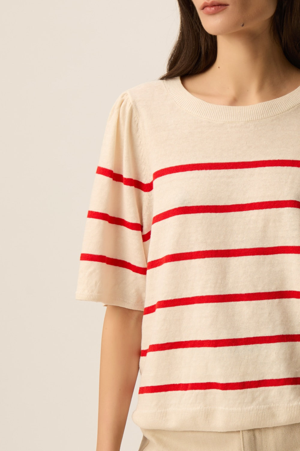 Pull Bruna Creme/Homard