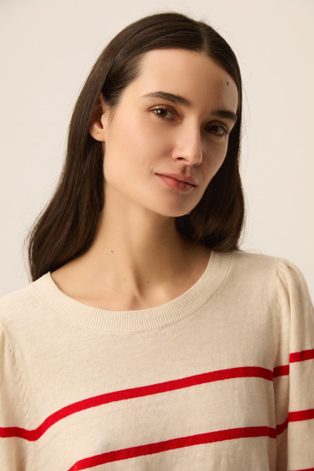 Pull Bruna Creme/Homard