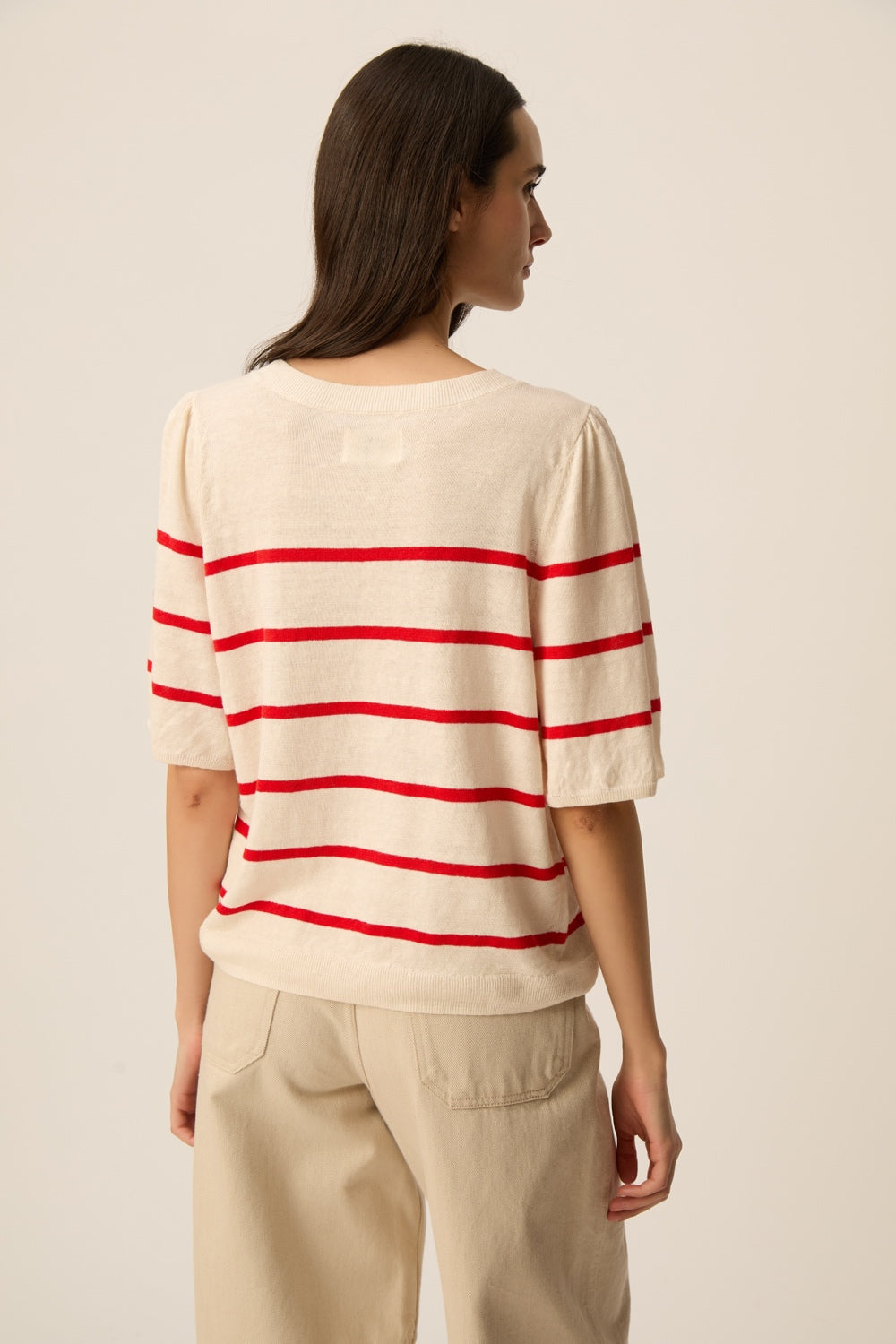 Pull Bruna Creme/Homard
