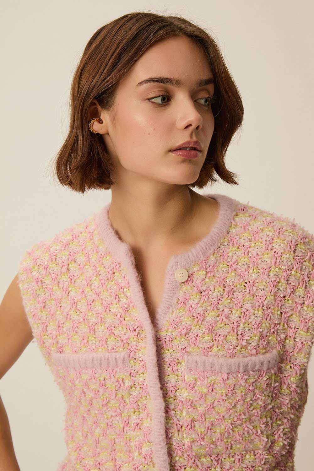 Gilet April Multico Tweed