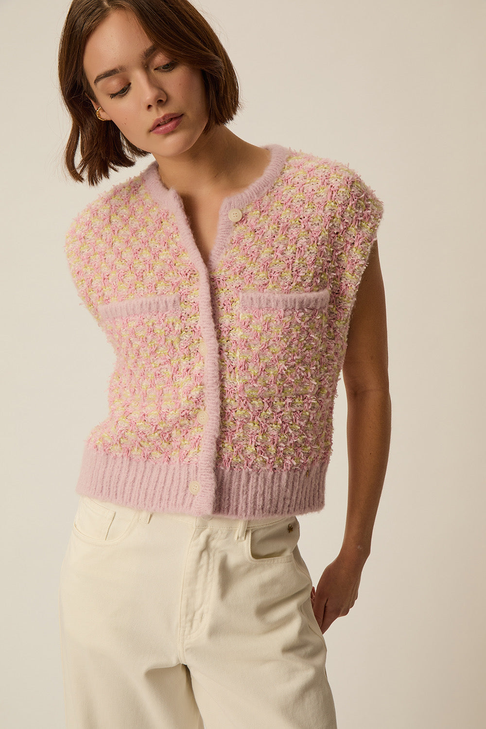 Gilet April Multico Tweed