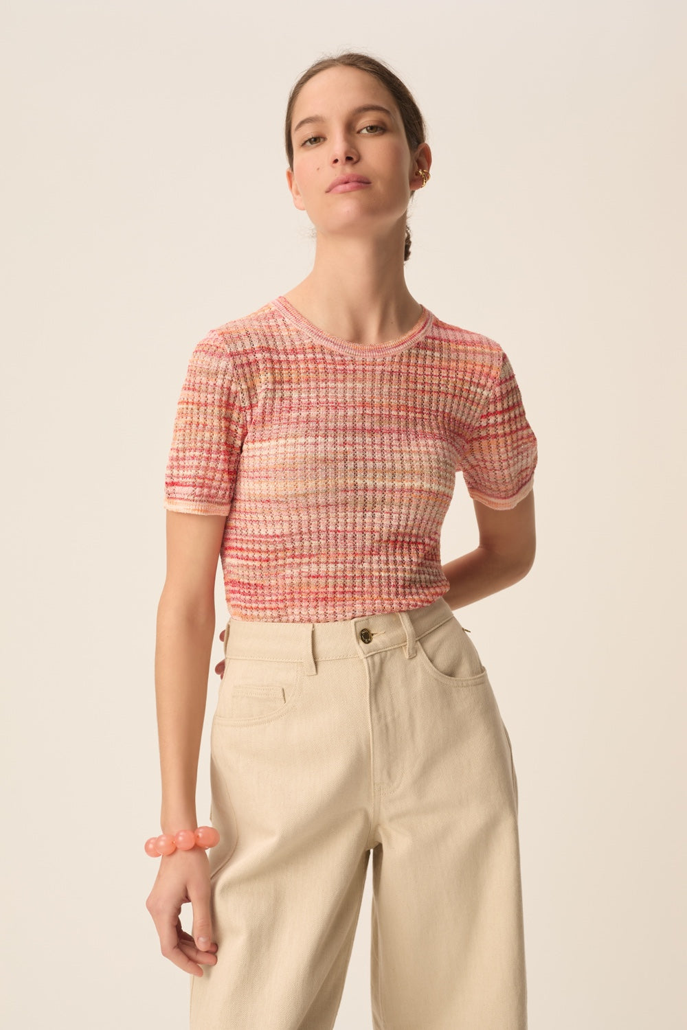 Pull manches  courtes Cuba Multico Homard