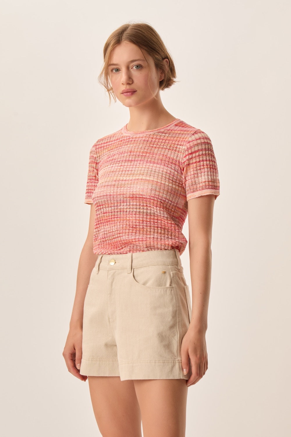 Pull manches  courtes Cuba Multico Homard