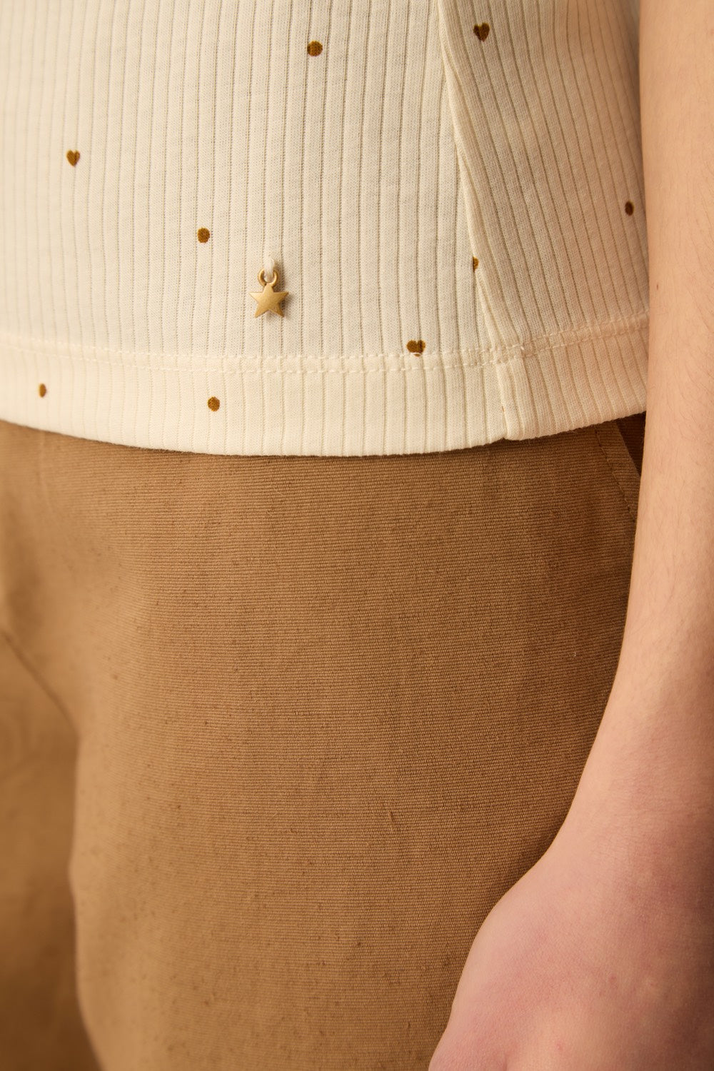 Tee-shirt Hava Ecru/Mousse