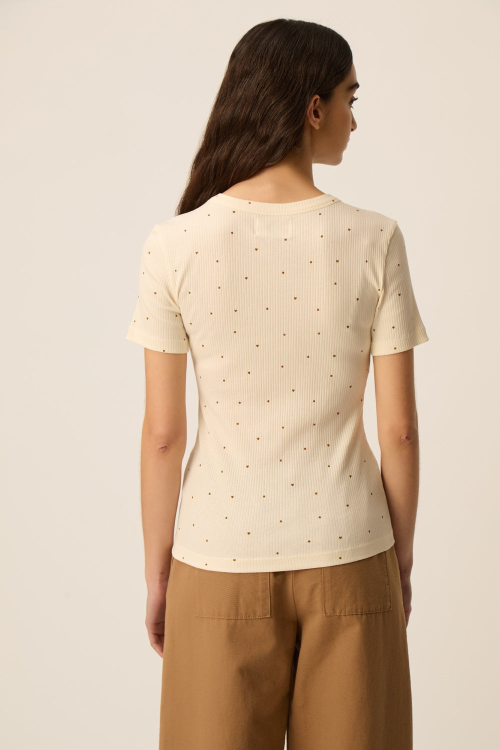 Tee-shirt Hava Ecru/Mousse