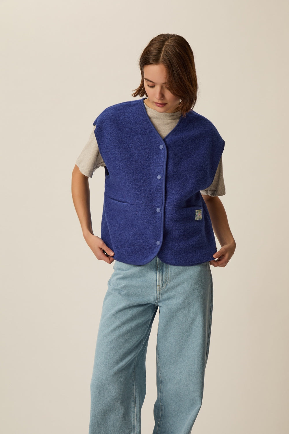 Veste maille Gaelle Indigo