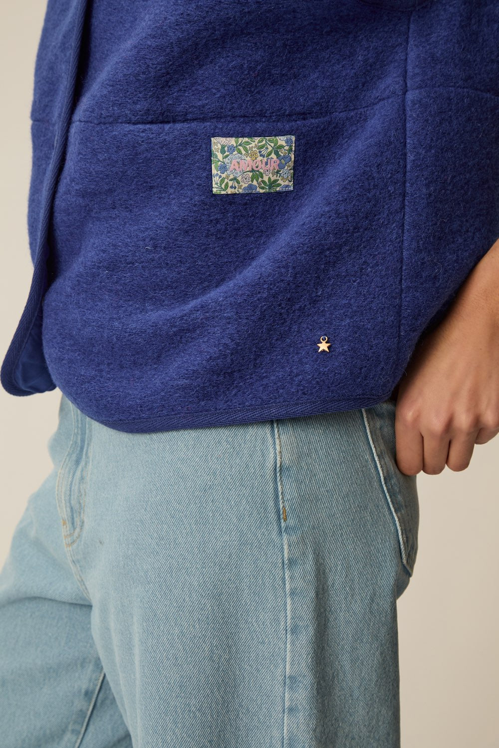 Veste maille Gaelle Indigo