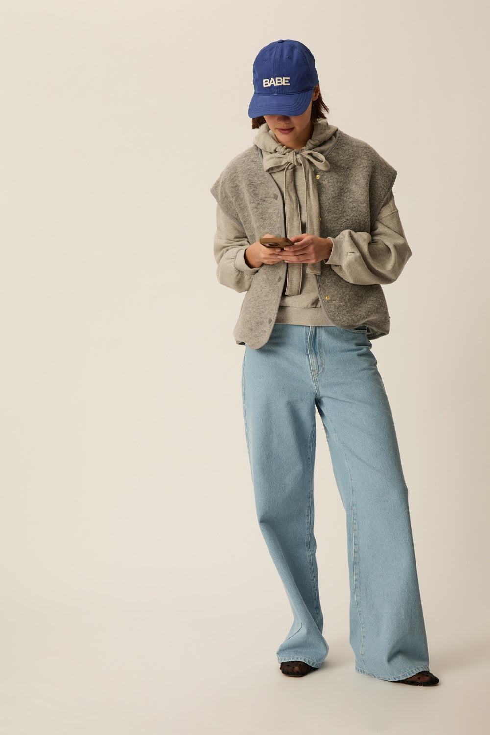 Veste maille Gaelle Gris Chine