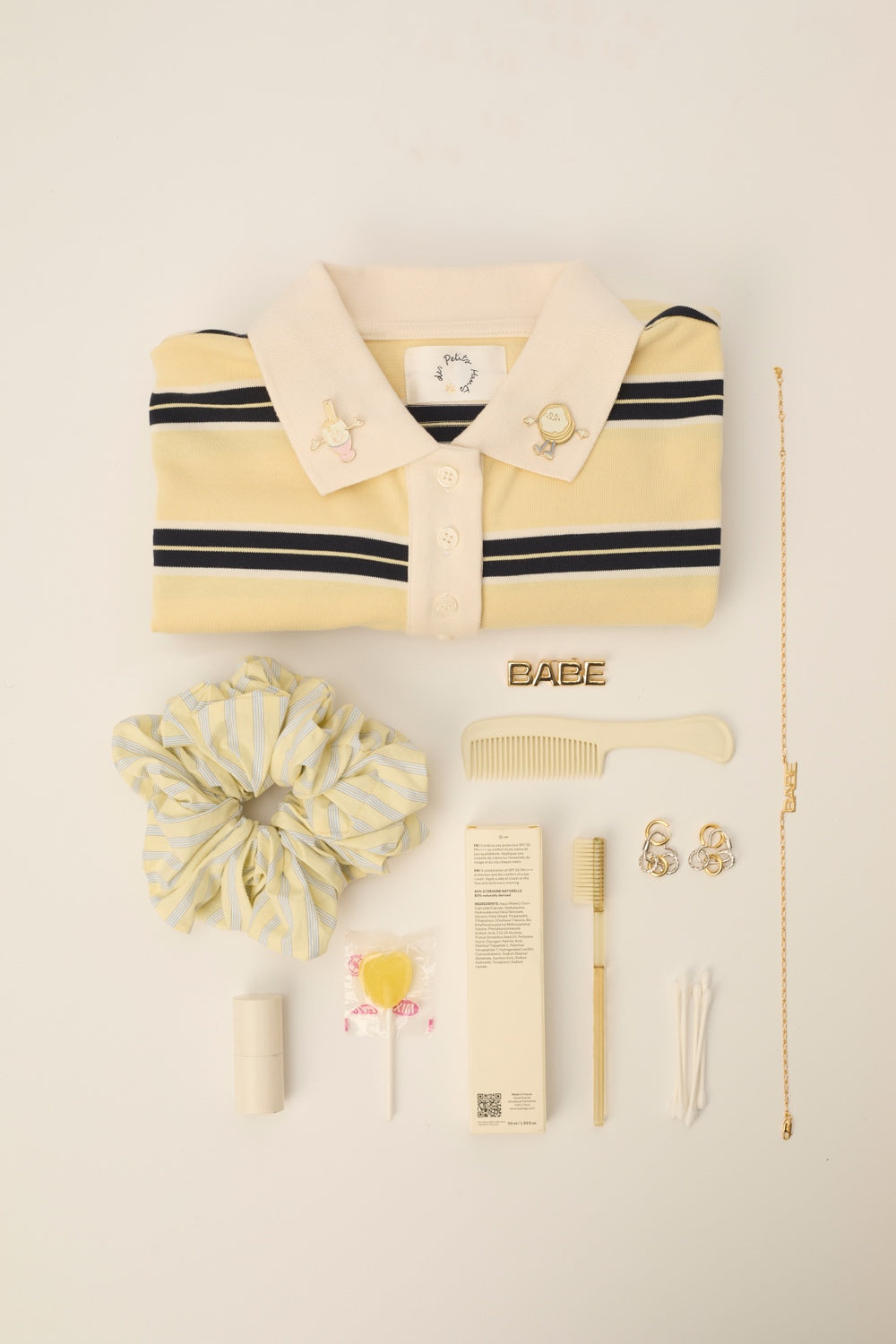 Polo shirt Irina Beurre/Marine