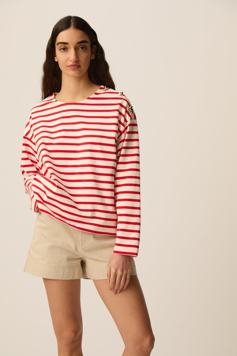 Marinière Filoute Ecru/Homard