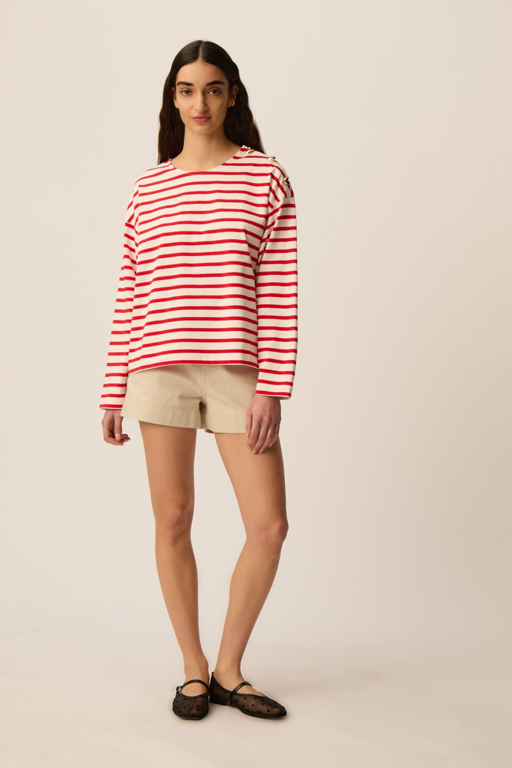 Marinière Filoute Ecru/Homard