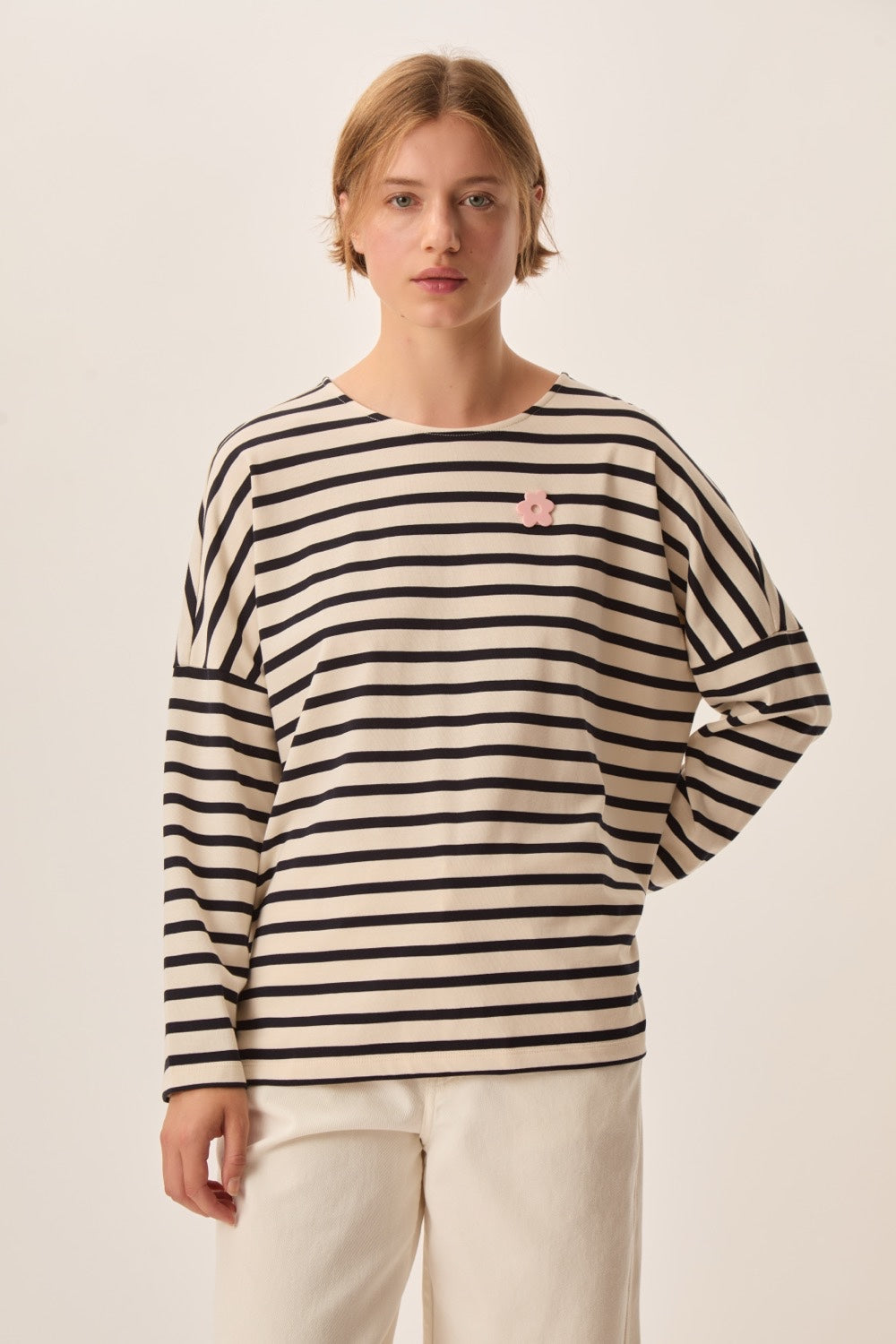 Marinière Filly Milk/Noir