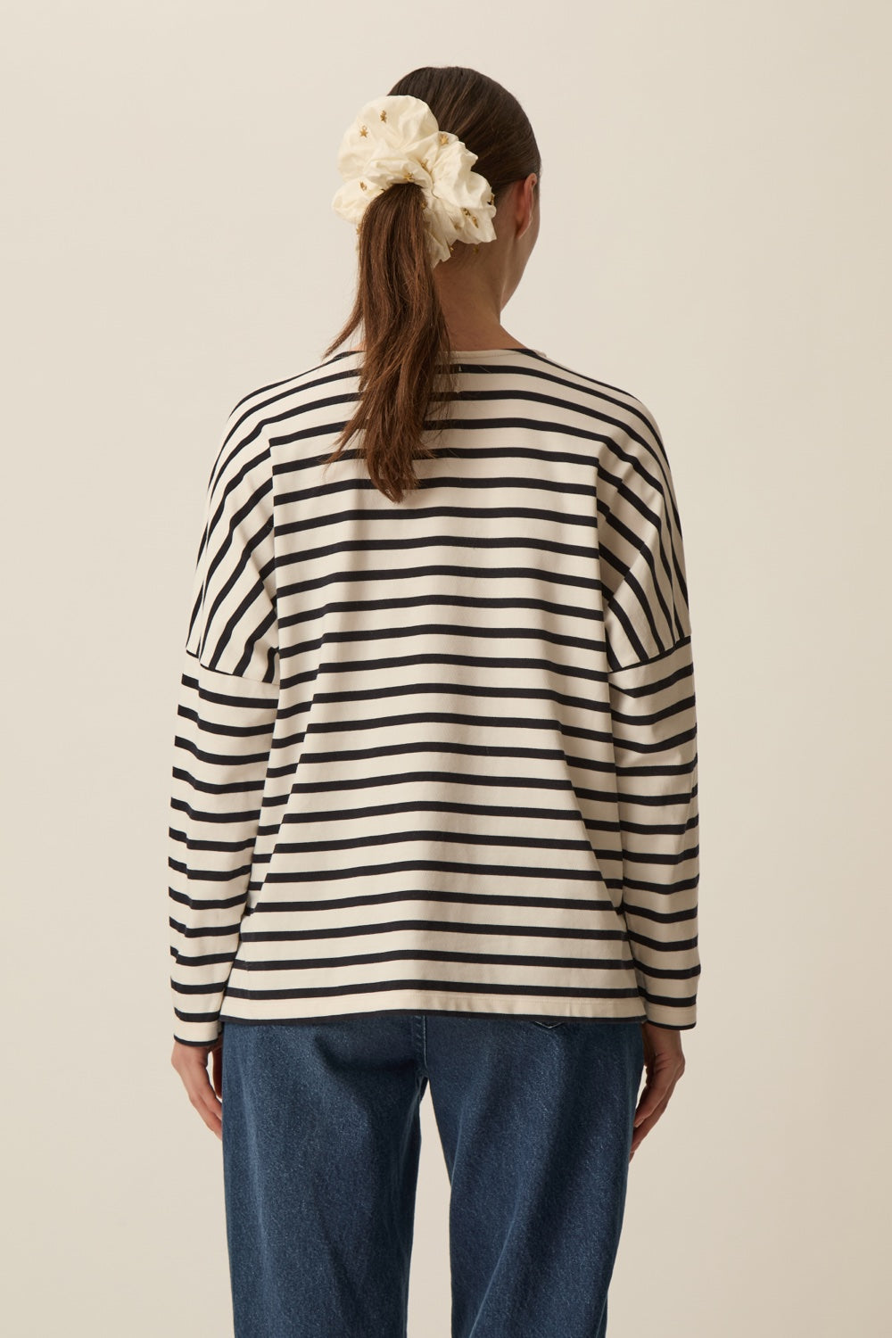 Marinière Filly Milk/Noir