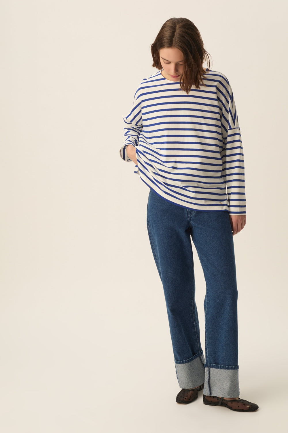 Marinière Filly Ecru/Indigo