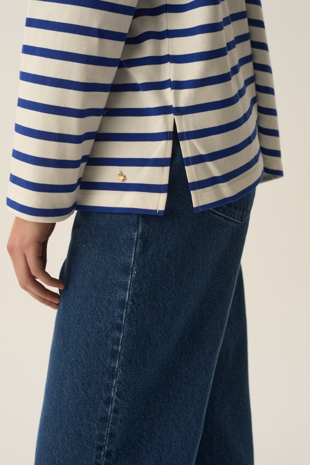 Marinière Filly Ecru/Indigo