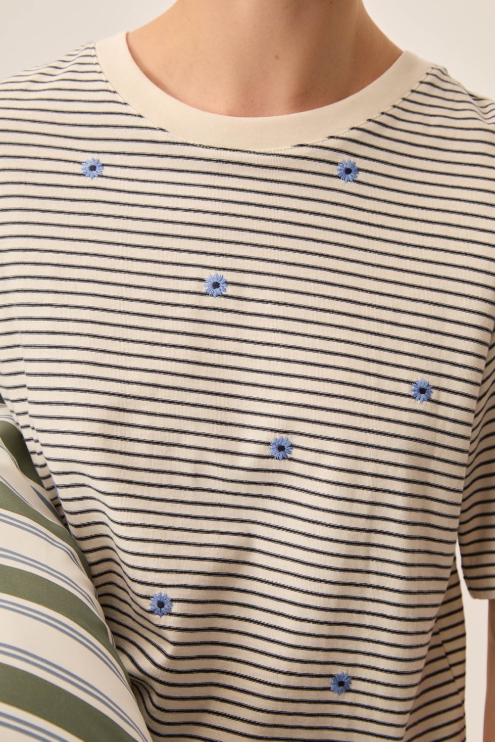 Tee-shirt Josef Marine/Ciel