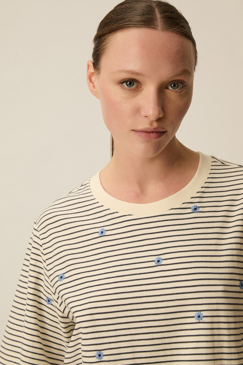 Tee-shirt Josef Marine/Ciel