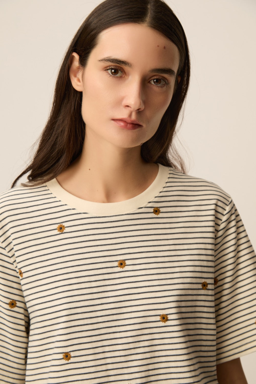 T-shirt Josef Marine/Mousse