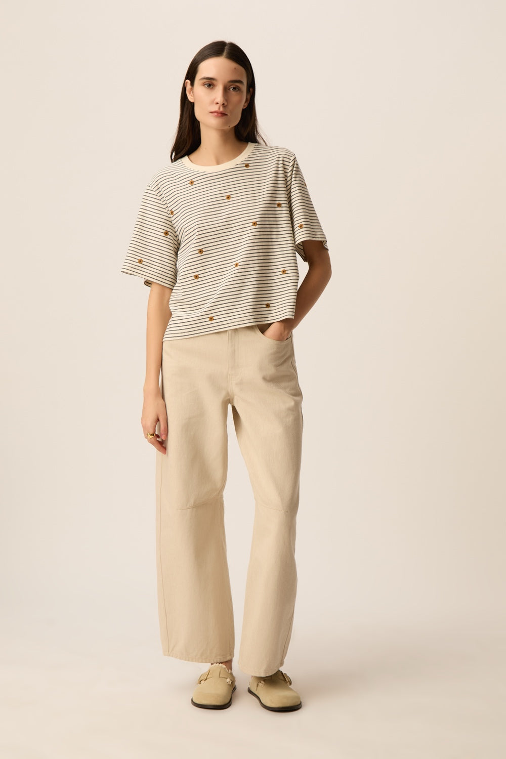 T-shirt Josef Marine/Mousse