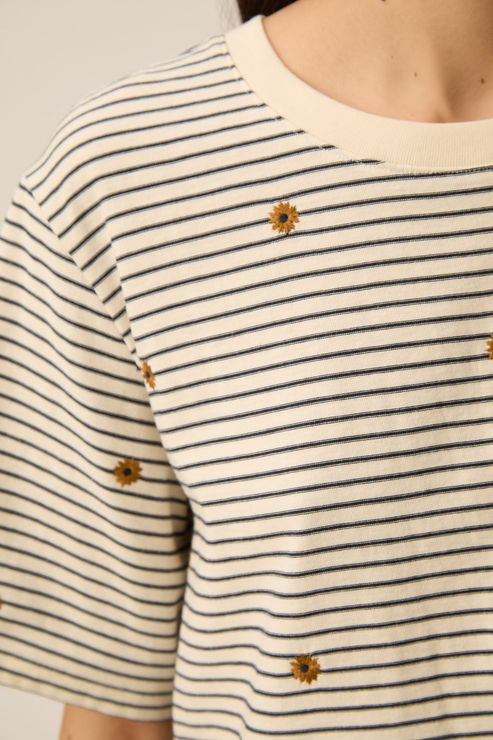 T-shirt Josef Marine/Mousse